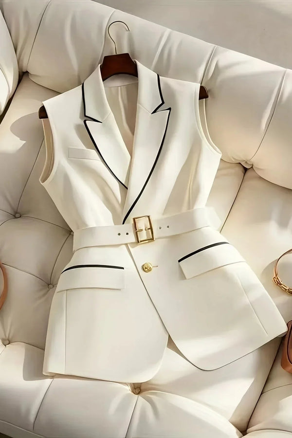 Sophia™ - Chaleco elegante con cinturón