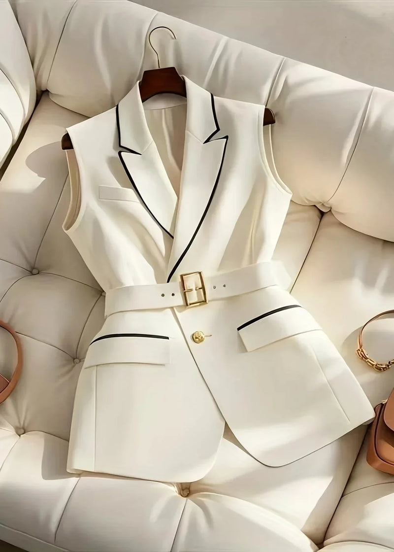 Sophia™ - Chaleco elegante con cinturón