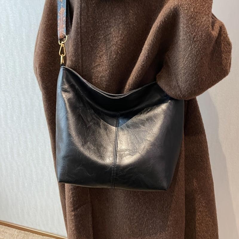 Alora - Bolso bandolera vintage de piel sintética