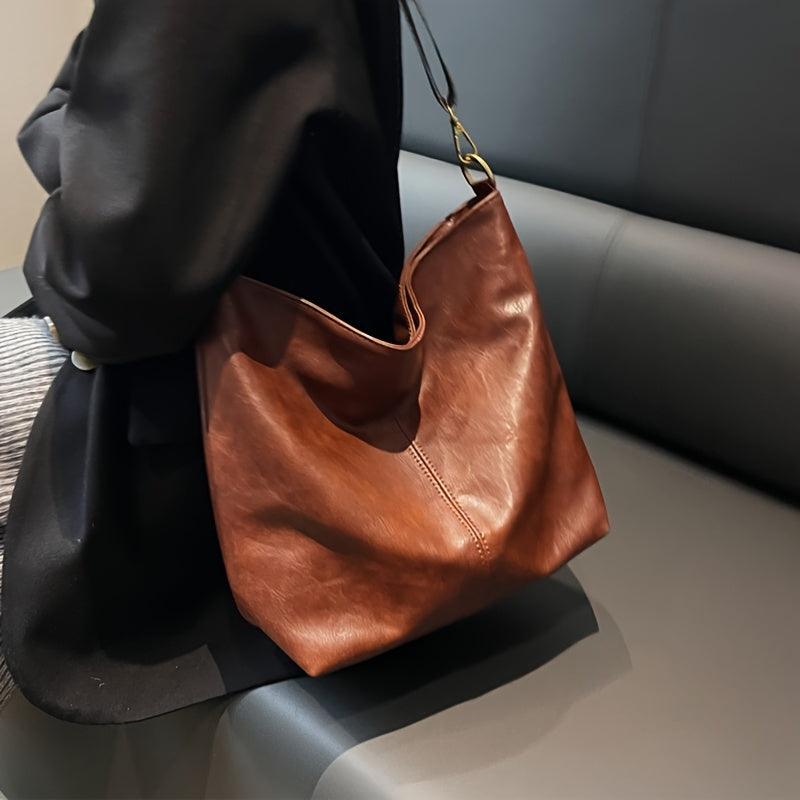 Alora - Bolso bandolera vintage de piel sintética