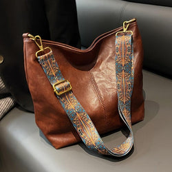 Alora - Bolso bandolera vintage de piel sintética