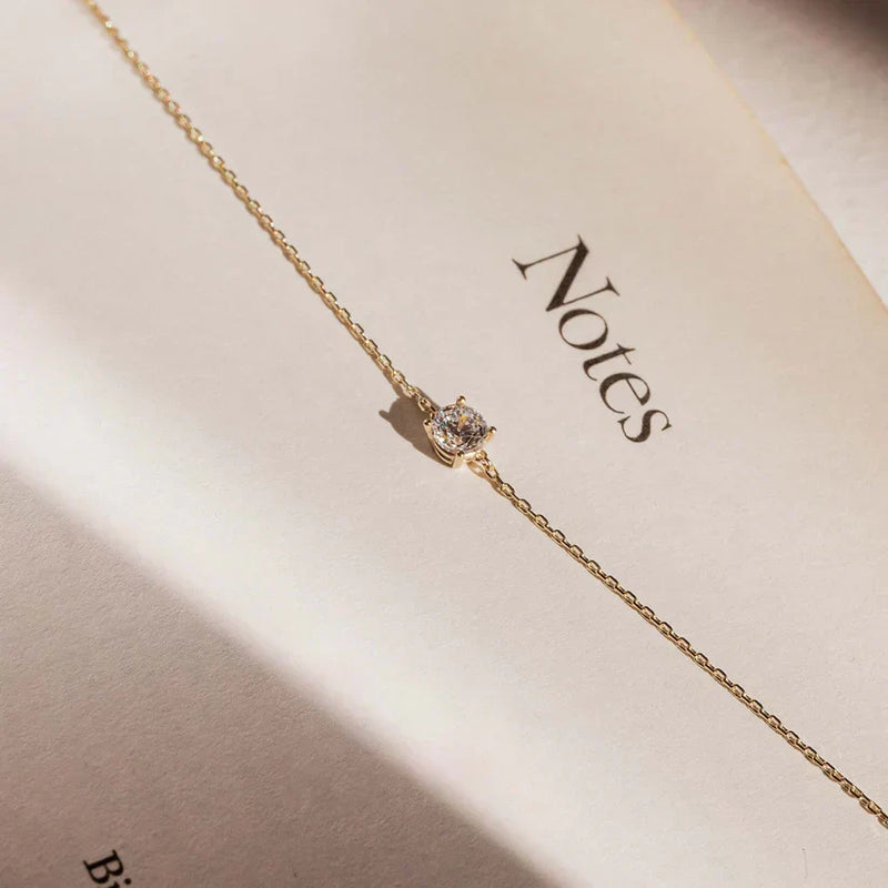 Pulsera Cléa de moissanita | Oro