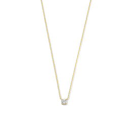 Collar Cléa de moissanita | Oro