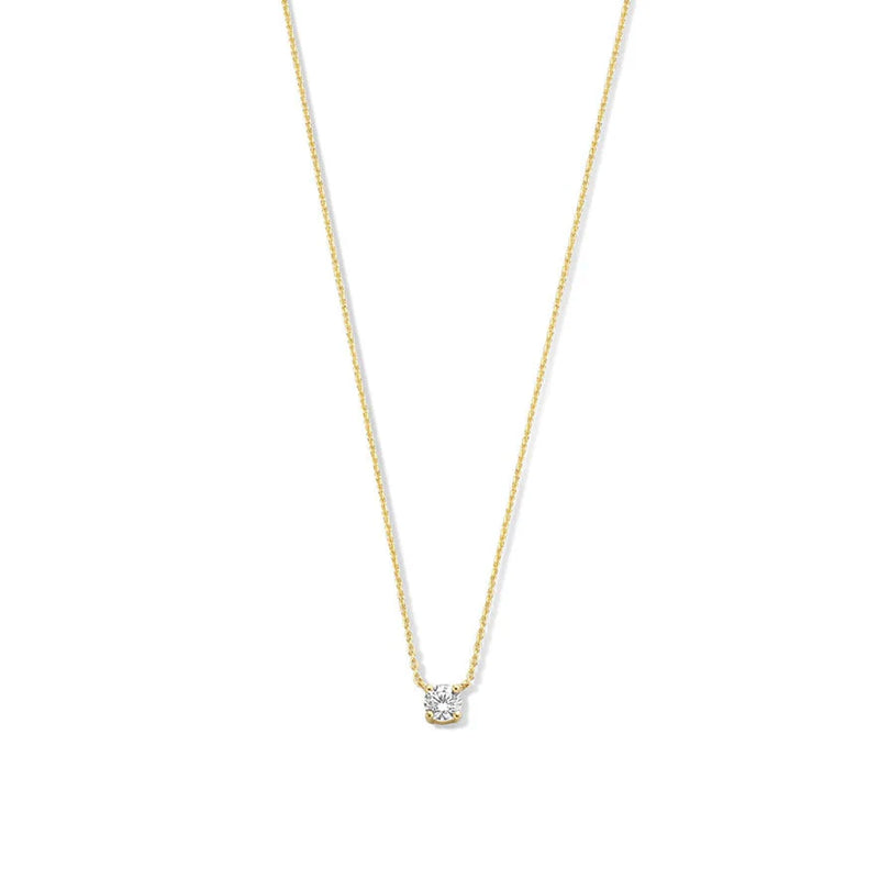Collar Cléa de moissanita | Oro
