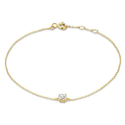 Pulsera Cléa de moissanita | Oro