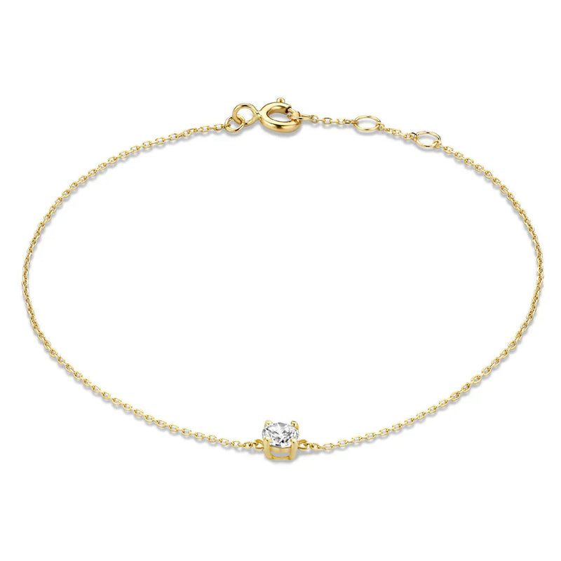 Pulsera Cléa de moissanita | Oro