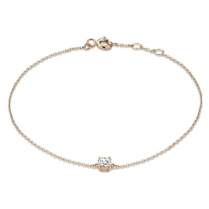Pulsera Cléa de moissanita | Oro