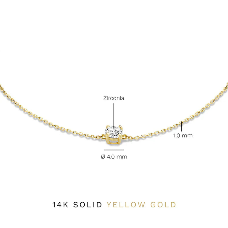 Pulsera Cléa de moissanita | Oro