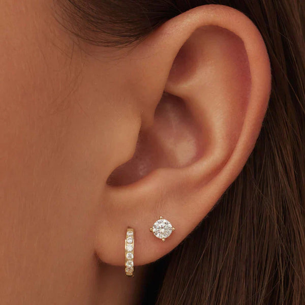 Juego de pendientes de piedra Dara Brillane | Oro