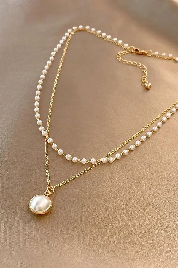 Exquisito collar de perlas | Oro