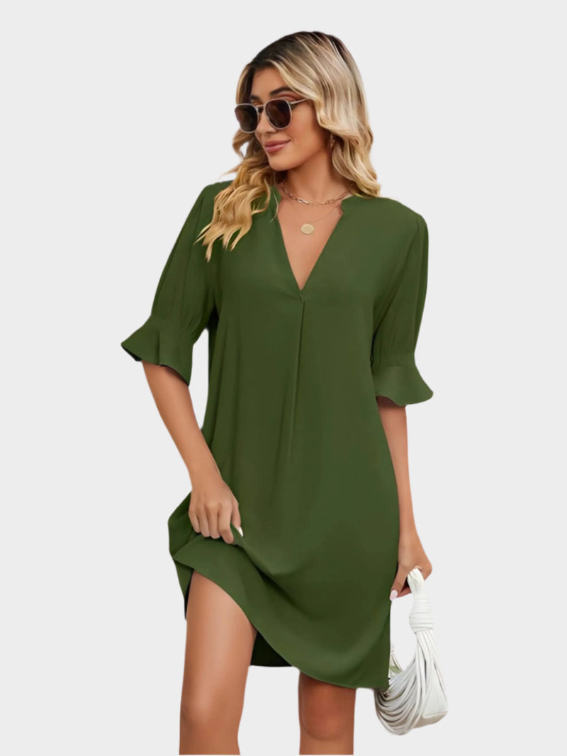 Vestido plisado cómodo