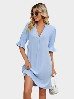 Vestido plisado cómodo