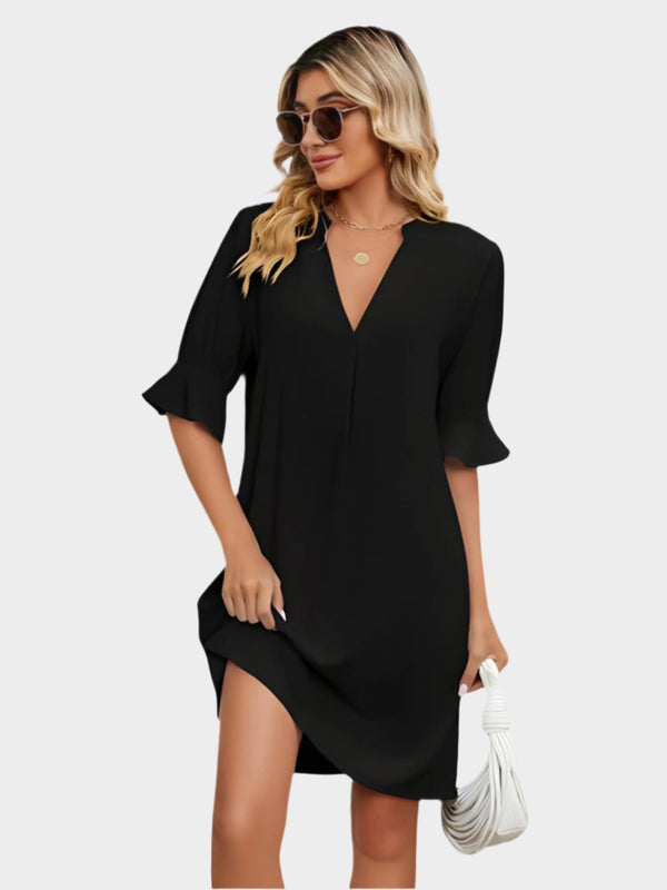 Vestido plisado cómodo