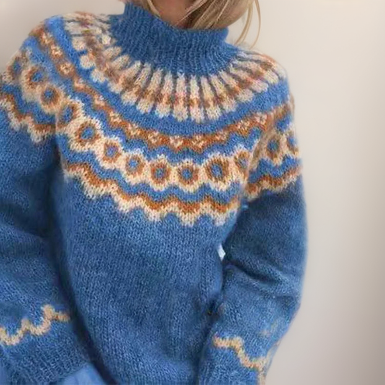 Olivia | Suéter acogedor de cuello alto