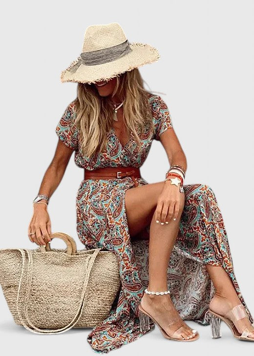 Lorraine | Elegante vestido largo bohemio
