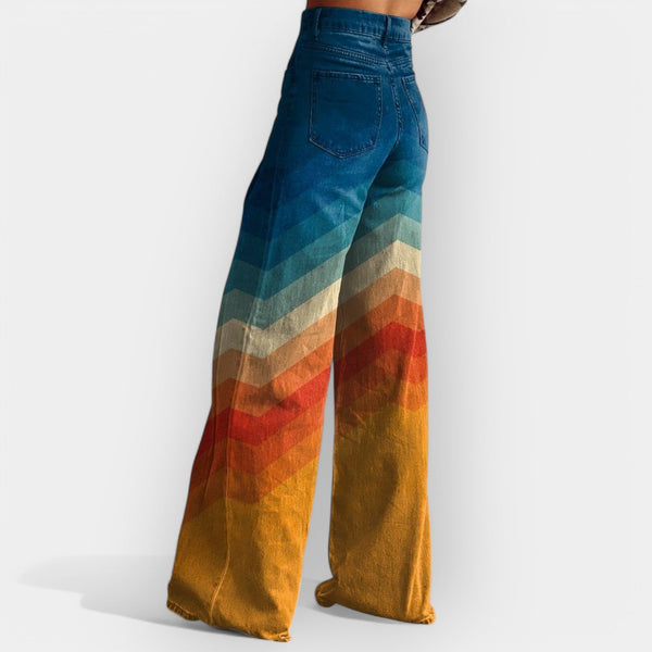 Pantalones acampanados de cintura alta