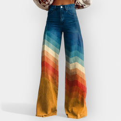 Pantalones acampanados de cintura alta