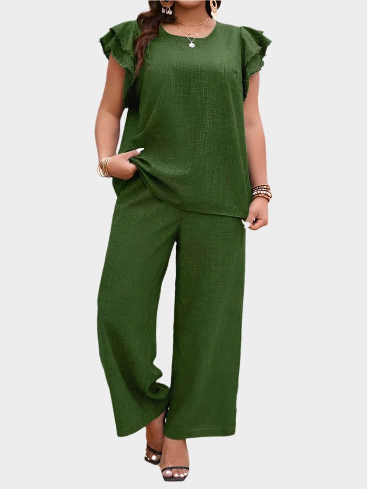 Conjunto de traje de lino