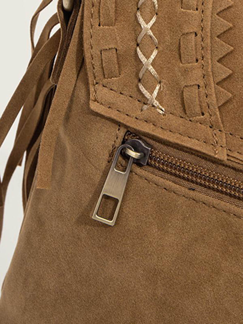 Riley™ - Bolso hecho a mano con flecos y hebilla