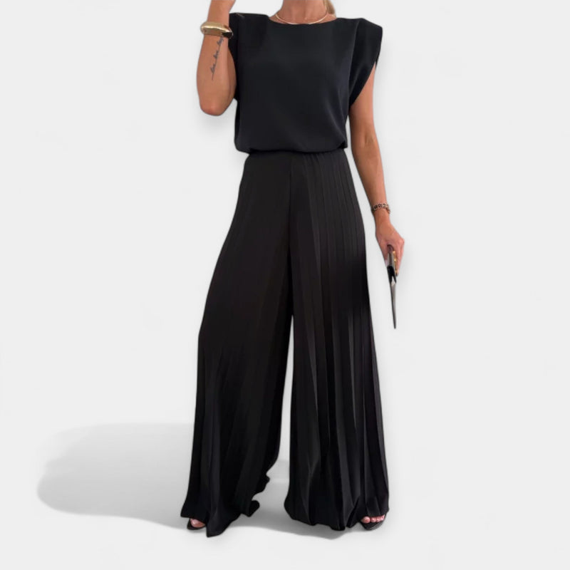 Conjunto de moda de verano con top y pantalón