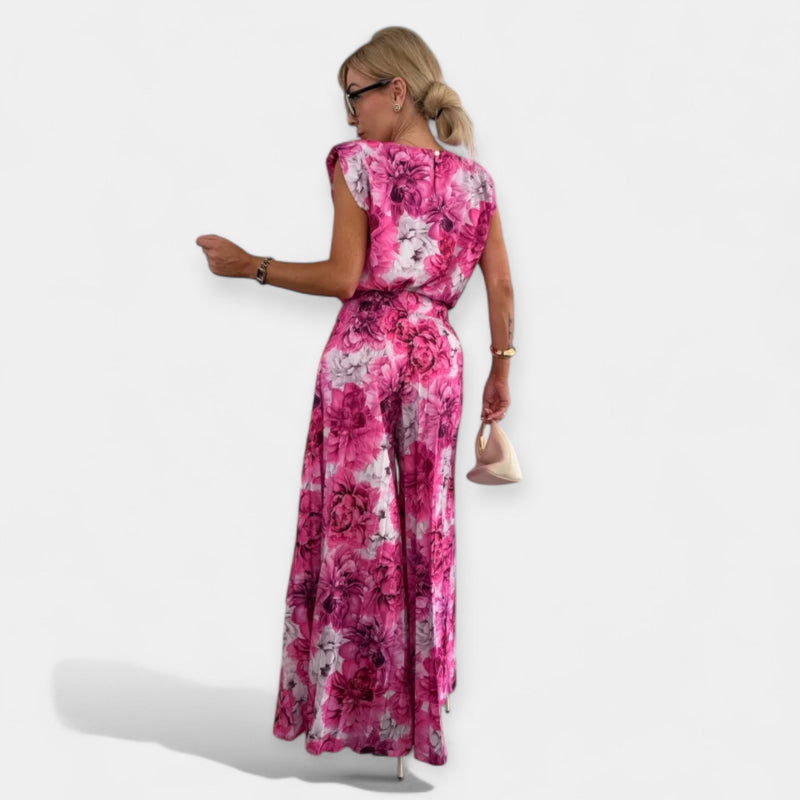 Conjunto de moda de verano con top y pantalón