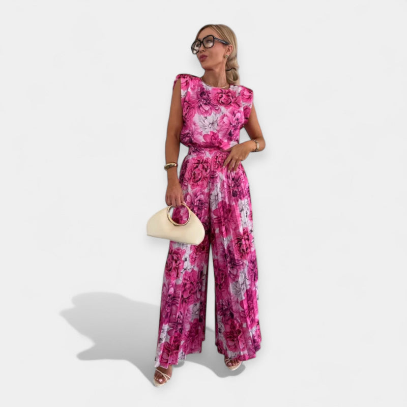 Conjunto de moda de verano con top y pantalón