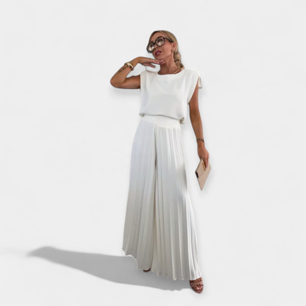 Conjunto de moda de verano con top y pantalón