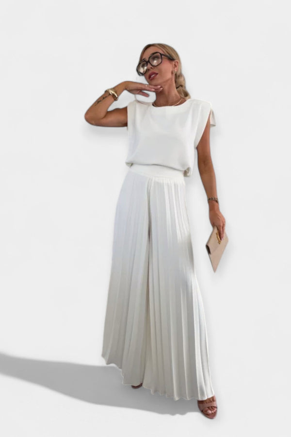 Conjunto de moda de verano con top y pantalón