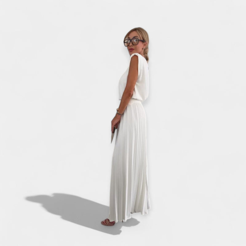 Conjunto de moda de verano con top y pantalón