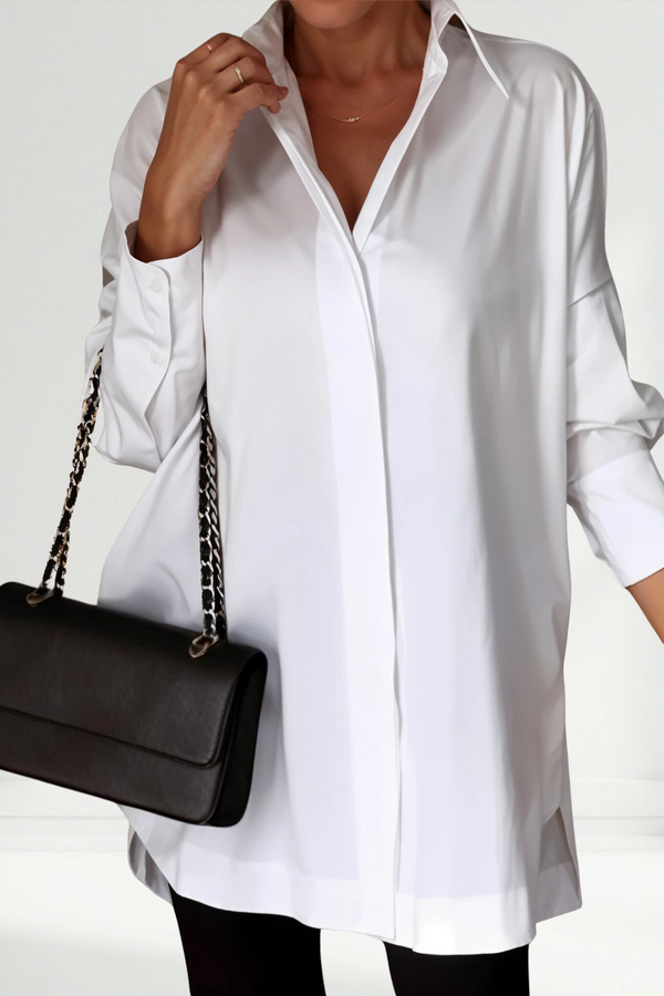 Lucrece | Camisa de solapa extragrande con botones