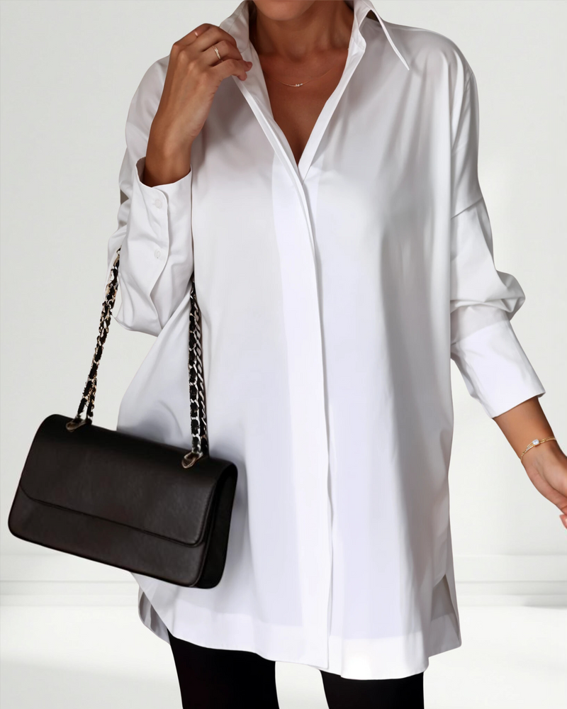 Lucrece | Camisa de solapa extragrande con botones