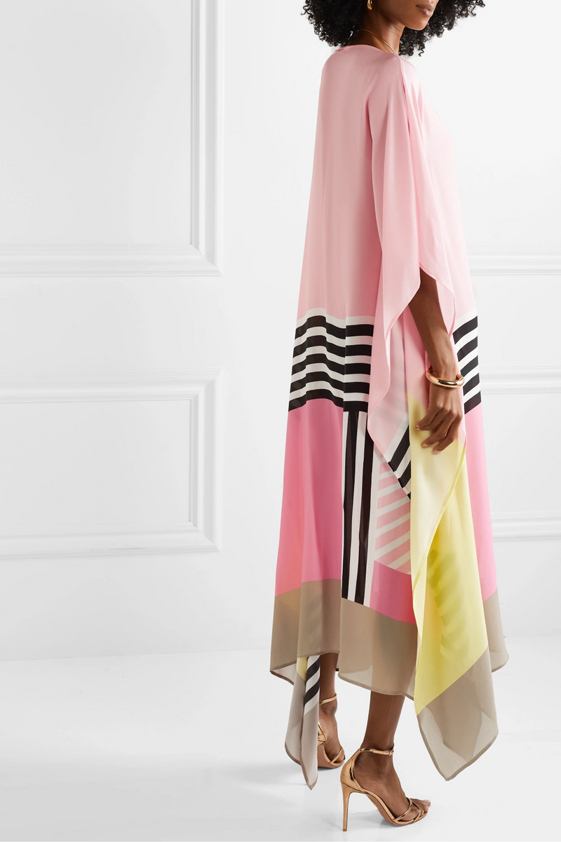 Rilinda | Caftán elegante con estampado geométrico