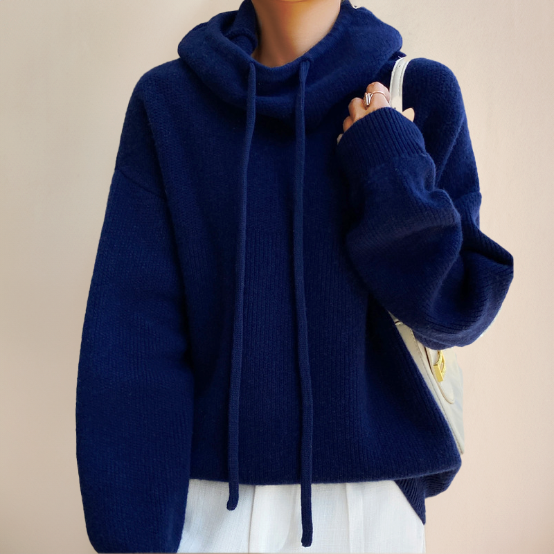 Delfina® | Elegant turtleneck sweater made of merino wool