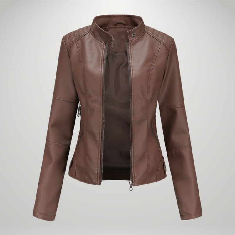 Lessy | Chaqueta elegante de piel sintética 