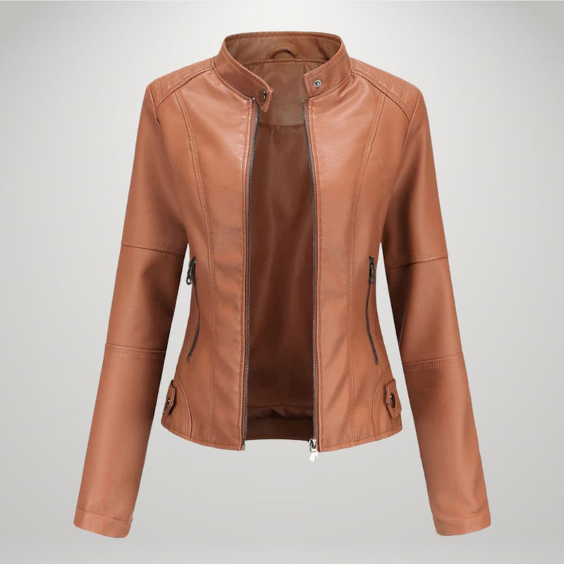 Lessy | Chaqueta elegante de piel sintética 
