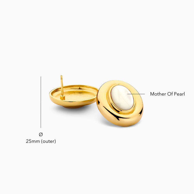 Pendientes de perlas Giselle | Oro 