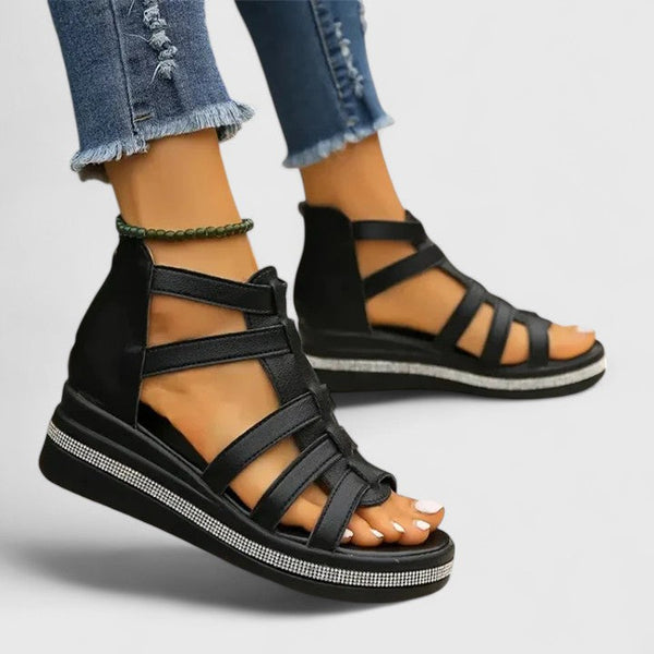 Kendall | Sandalias ortopédicas con pedrería