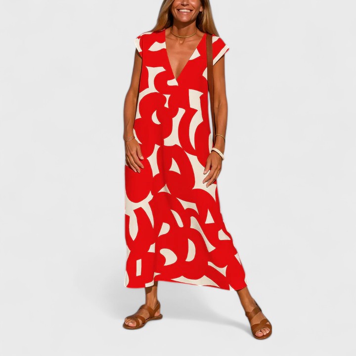 Valery™ | Vestido fluido con escote en V